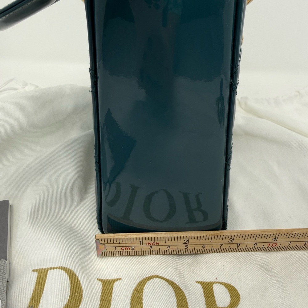 Dior Mini Bag in Teal with Gold Accents - Picture 14 of 16